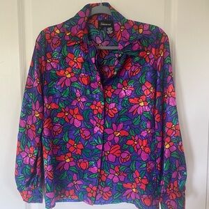 Multicolor Floral Button Down Shirt